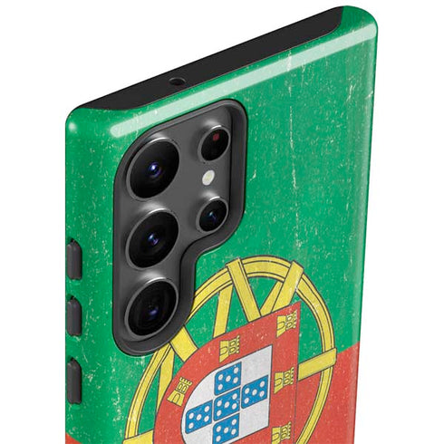 Portugal Flag Distressed Galaxy S23 Ultra Pro Case